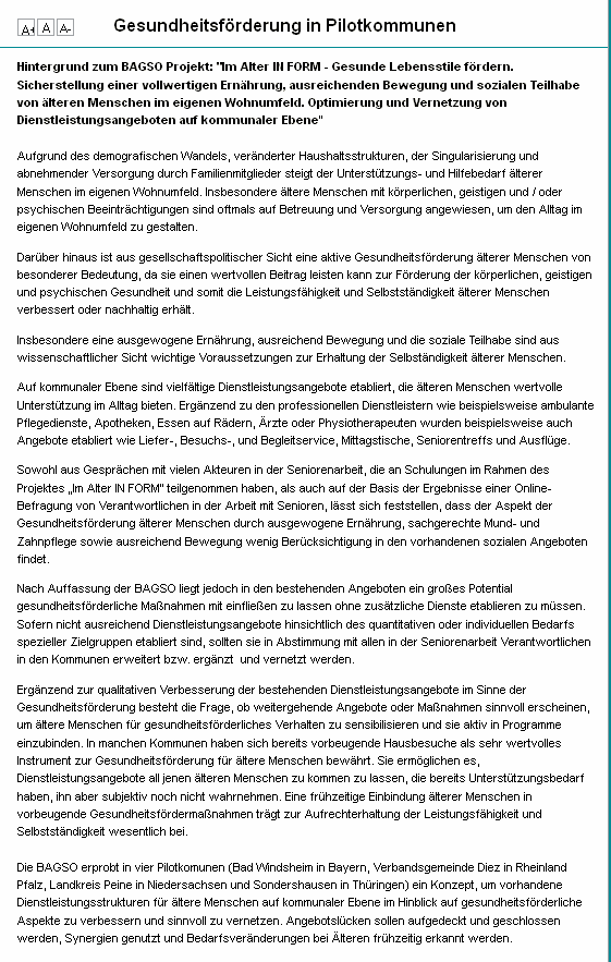 Selbständigkeit Im Alter Erhalten Und Fördern | VG Diez